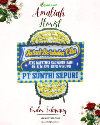 Papan Bunga Duka di Tabanan