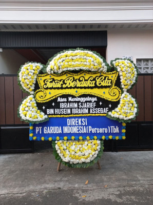 Papan Bunga Duka di Tabanan